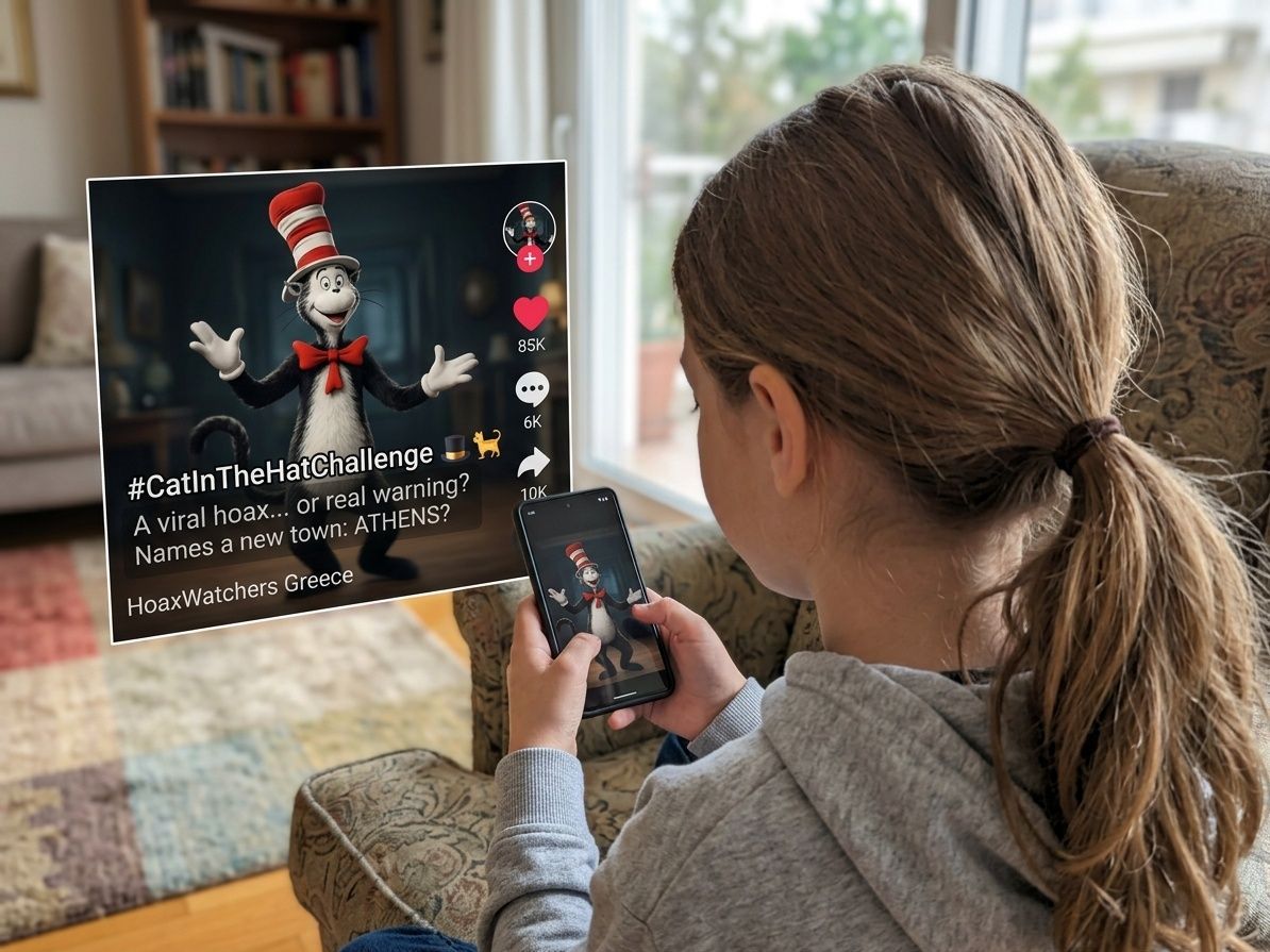 Γιατί όλοι μιλούν για το trend «Cat in the Hat» στο TikTok και τι πρέπει να συζητήσεις με το παιδί
