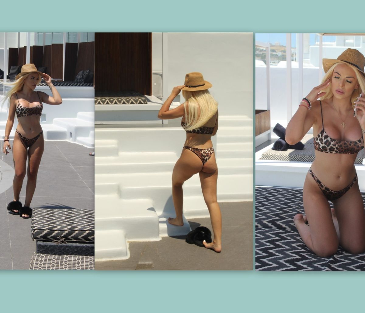 Γειά σου Μιζεράκη! Και με γουνάκι και με λεοπάρ μαγιό χωρίς ρετούς & με τη βλεφαρίδα κάγκελο! (Pics)