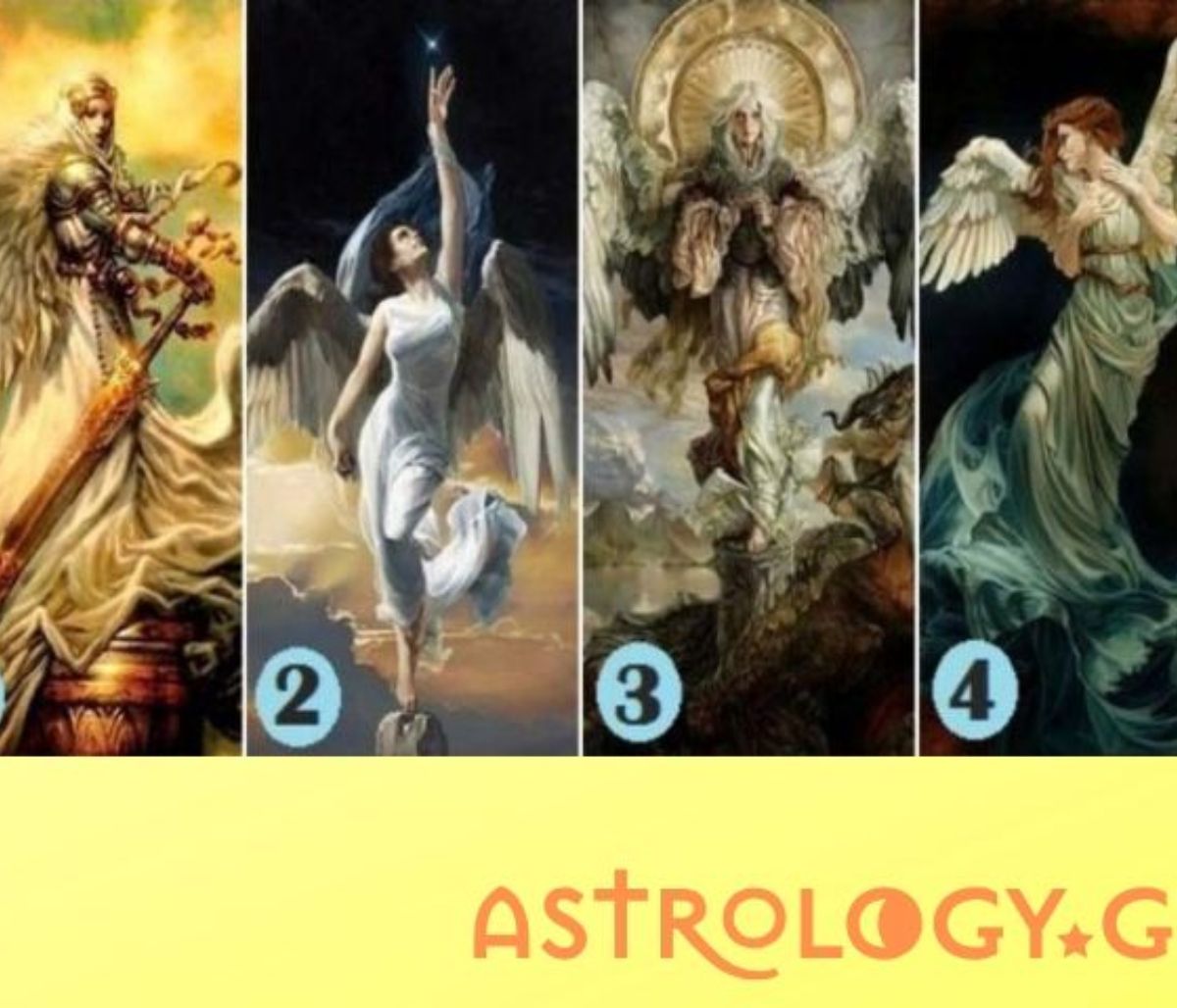 Διάλεξε 1 από τους 4 αγγέλους και μάθε το μήνυμα που σου στέλνουν!