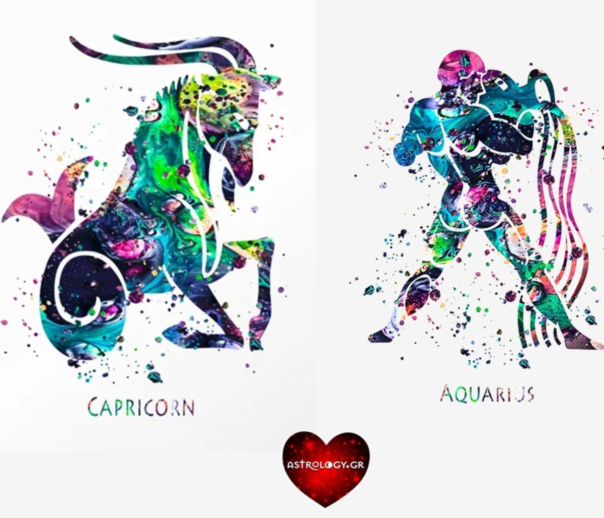 Αιγόκερως VS Υδροχόου: Διαφορές αλλά και... ομοιότητες!