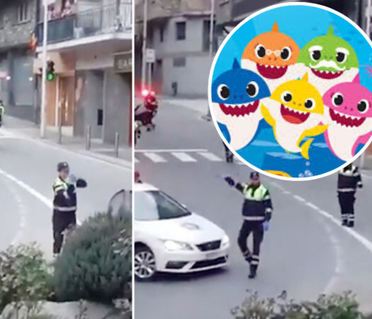 Κορονοϊός: Αστυνομικοί χόρεψαν το «Baby Shark» στους δρόμους για να κάνουν χαρούμενα τα παιδιά