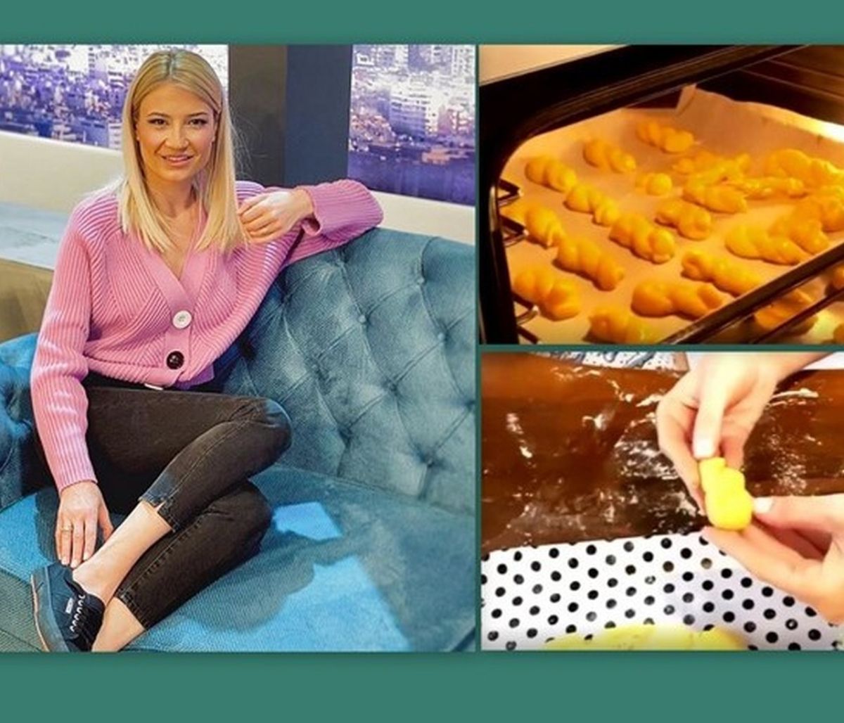 Φαίη Σκορδά: Έφτιαξε πασχαλινά κουλουράκια με τους γιους της - Δες τη συνταγή! (Pics-Vid)