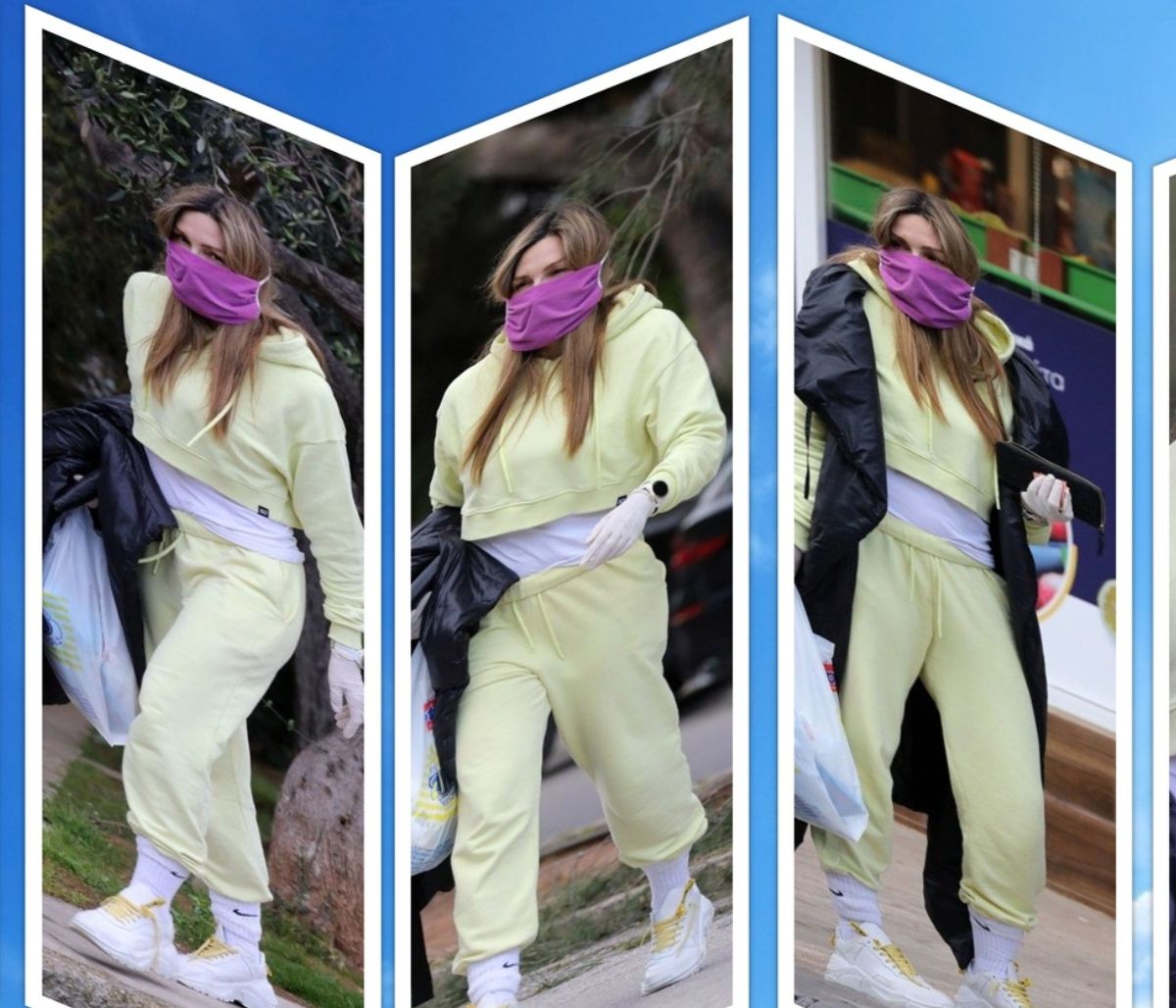 Μπορεί να φοράει μάσκα αλλά ποιος δεν αναγνωρίζει το πιο γυμνασμένο κορμί της ελληνικής σόουμπιζ;