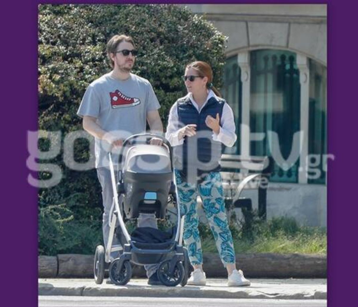 Κατσίμης – Κουτζούκου: Η βόλτα του γιου της Έλλης Στάη με το τριών μηνών μωρό!