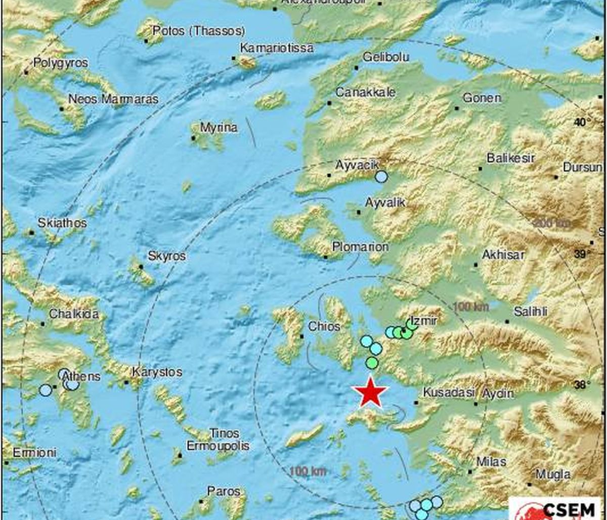 Ισχυρός σεισμός τώρα κοντά στη Σάμο - Αισθητός μέχρι την Αθήνα