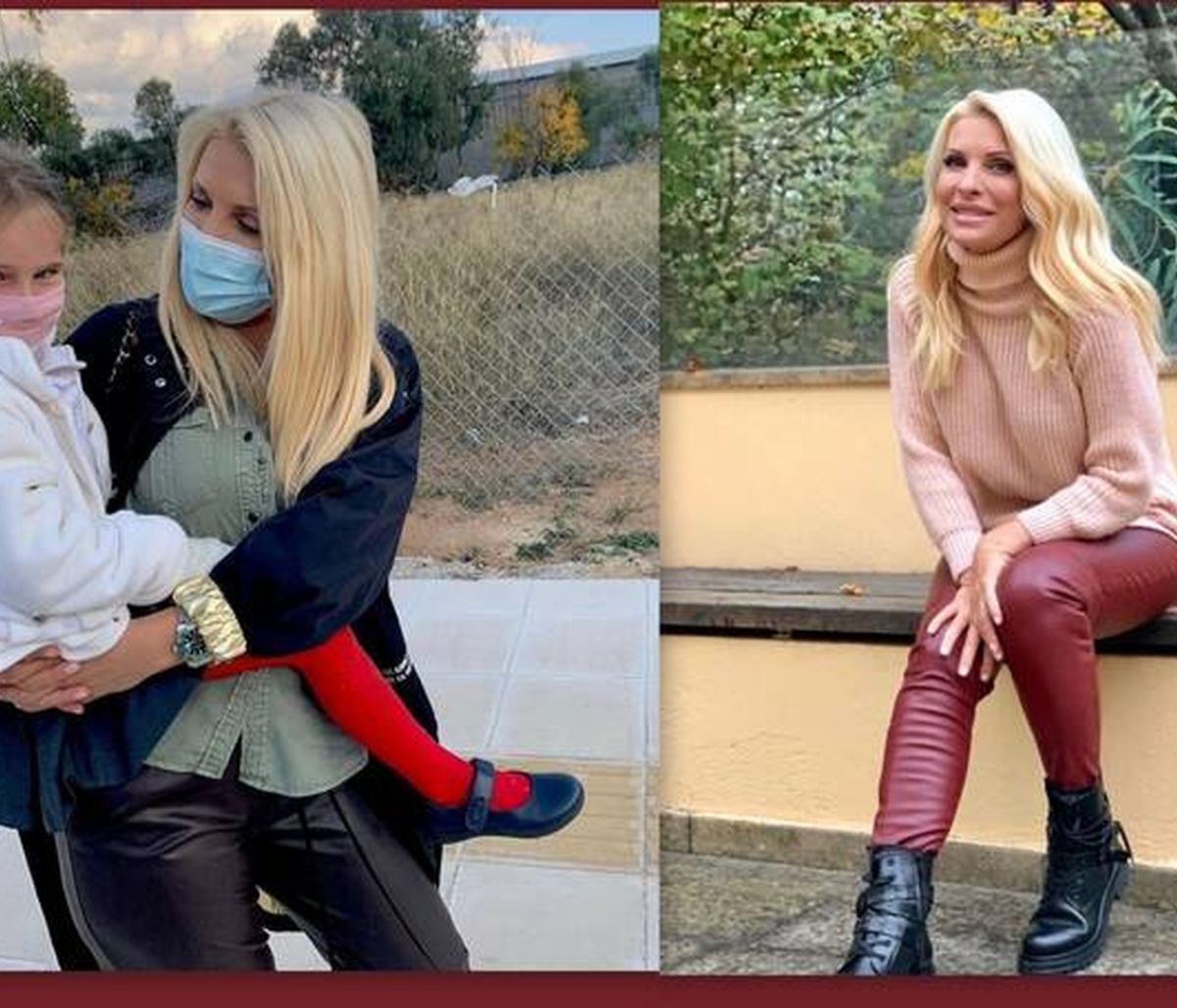 Ελένη Μενεγάκη: Δείτε την να φτιάχνει κουλούρια με την Μαρίνα στην κουζίνα της