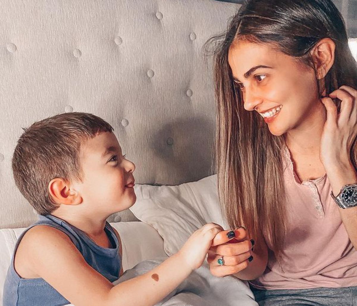 Αγγελική Δαλιάνη: Απίθανο το νέο κρεβάτι του γιου της - Δείτε φώτο