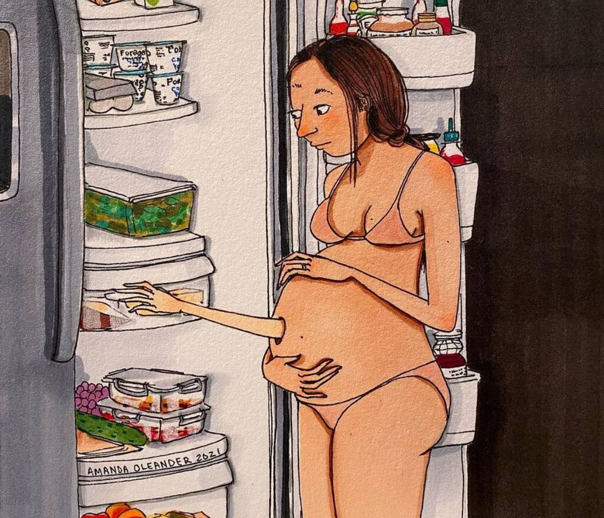 Υπέροχα σκίτσα αποτυπώνουν το μεγαλείο της μητρότητας και της εγκυμοσύνης