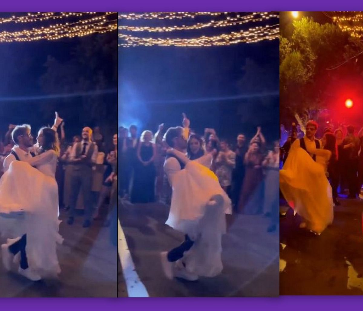Άκης Πετρετζίκης - Κωνσταντίνα Παπαμιχαήλ: Ο ξέφρενος χορός τους στο γαμήλιο πάρτι!