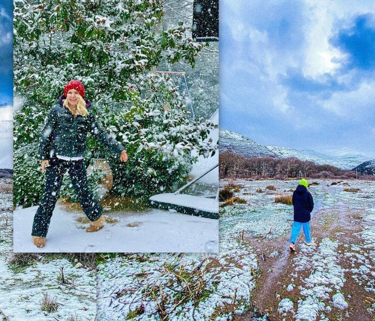 Κακοκαιρία Ελπίδα: Το τηλεφώνημα του Άγγελου Λάτσιου από την χιονισμένη Άνδρο στη μαμά του, Ελένη