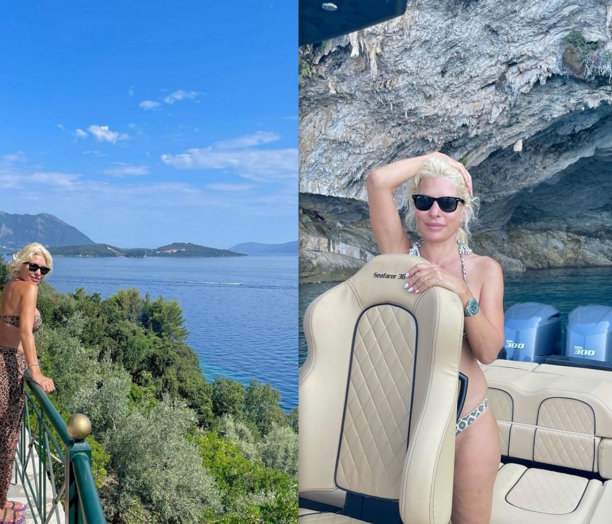 Ελένη Μενεγάκη: Οι σκαφάτες διακοπές της στα ελληνικά νησιά - Δείτε το φωτογραφικό άλμπουμ