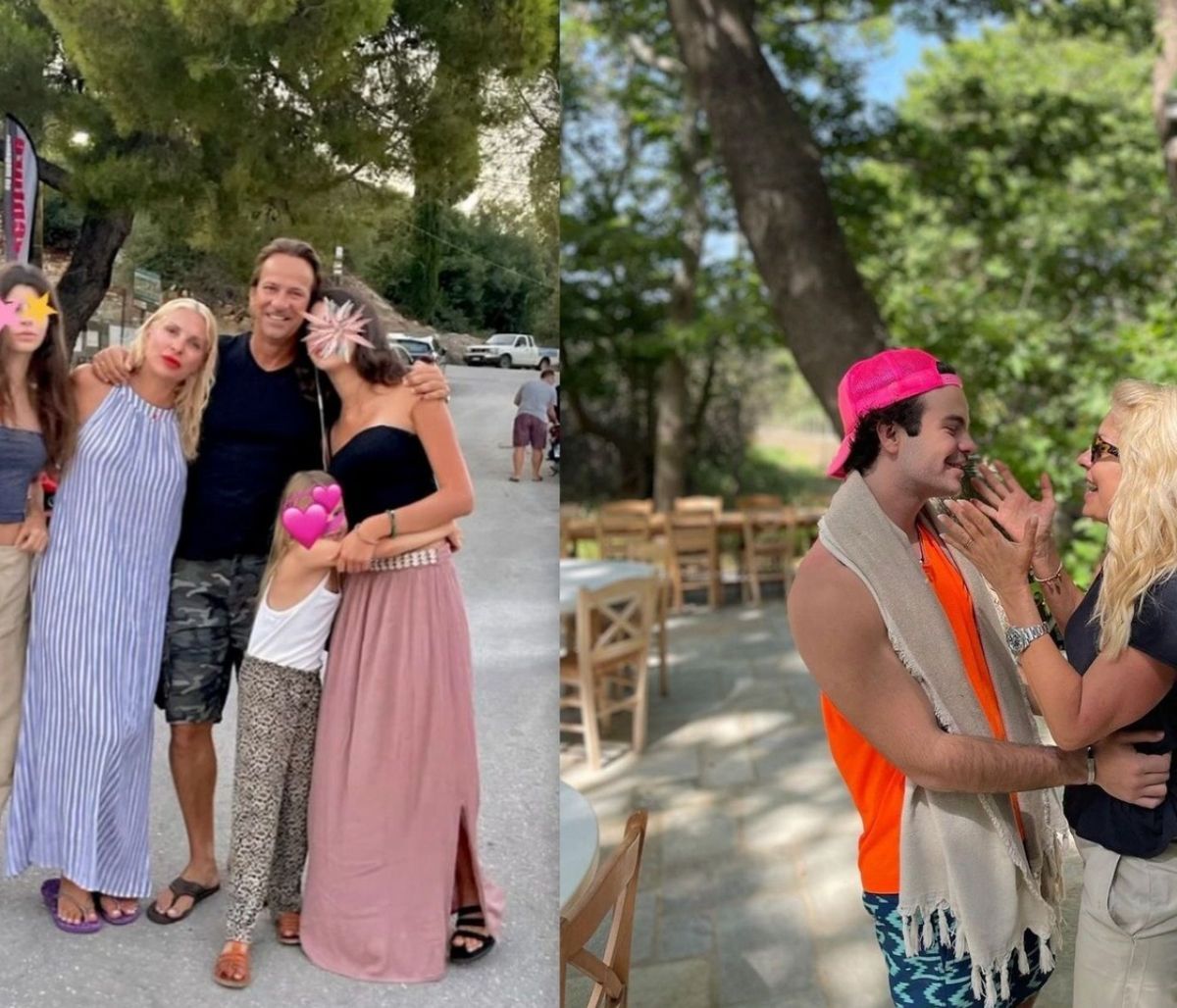 Ελένη Μενεγάκη: Η οικογενειακή φώτο από τις διακοπές αγκαλιά με τα παιδιά και τον Μάκη της