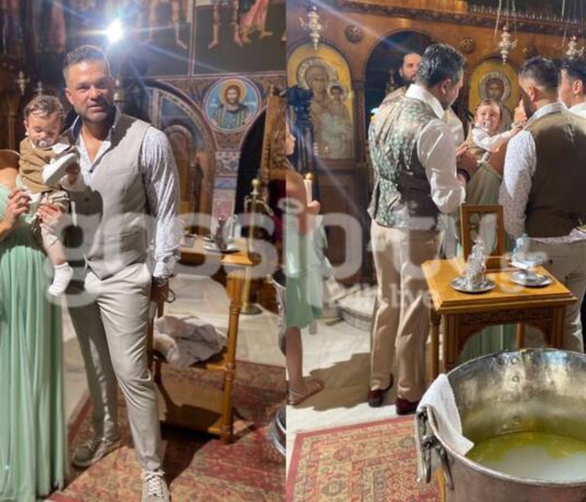 Σόμμερ-Παπαδάκη: Αποκλειστικά βίντεο-φωτό από τη βάφτιση του γιου τους