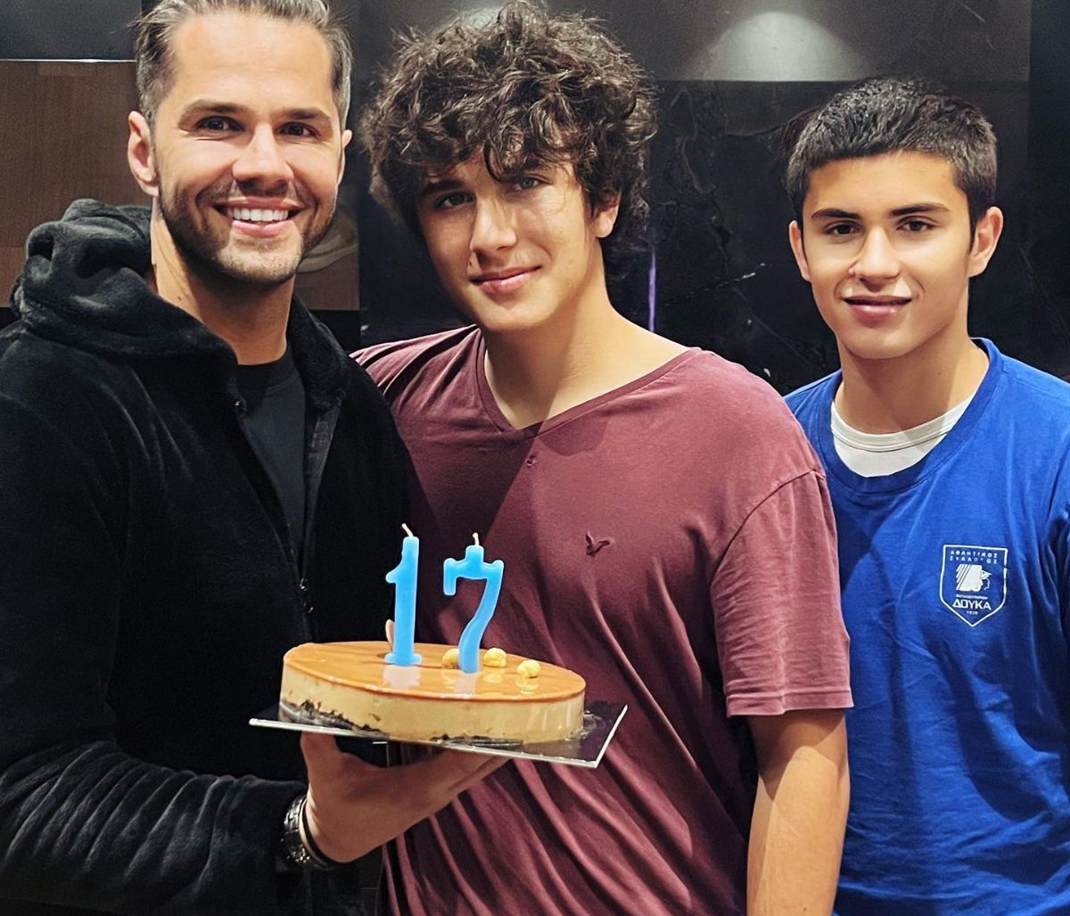 Γ. Τσαλίκης: Οι φώτο με τους γιους του και το σχόλιο της Ν. Γερμανού