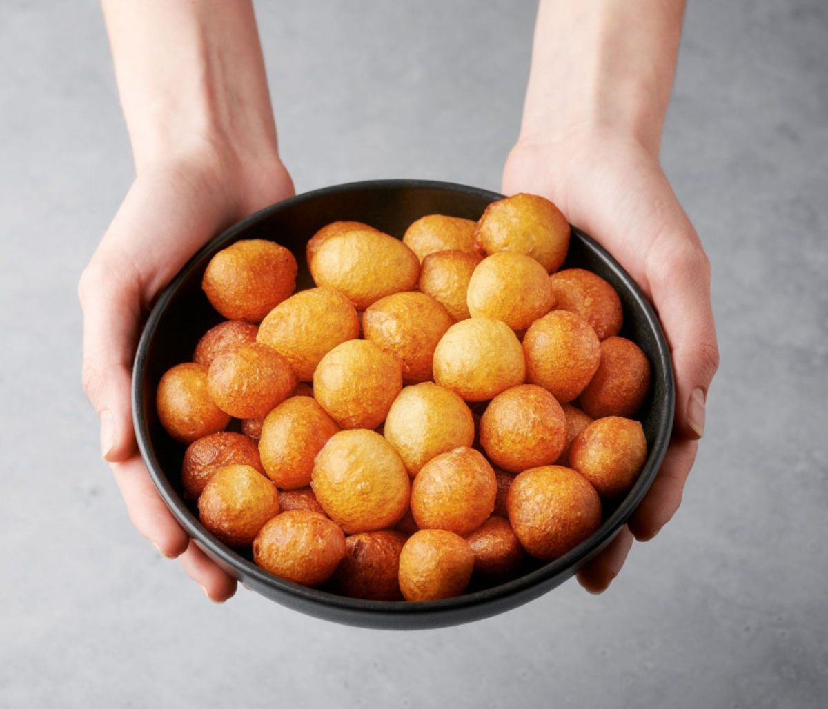 Λουκουμάδες χωρίς μαγιά στο λεπτό