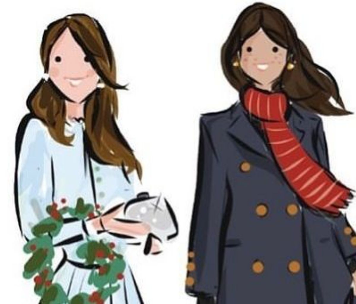 Χριστουγεννιάτικα σκίτσα της βασιλικής οικογένειας