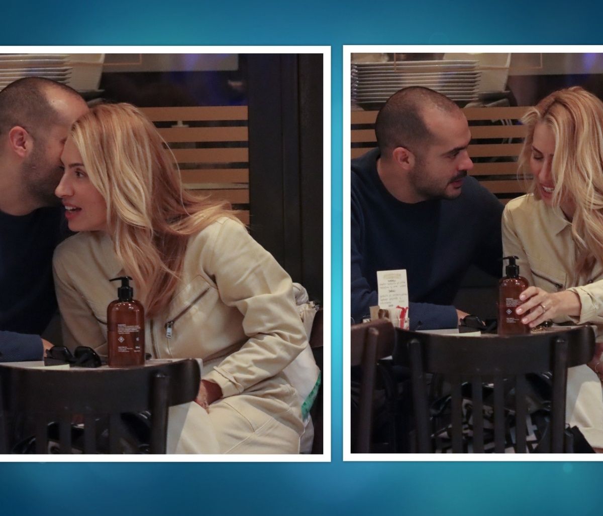 Ηλιάκη-Μανουσάκης: Τρυφερές στιγμές σε καφέ, λίγο μετά τη μετακόμιση!