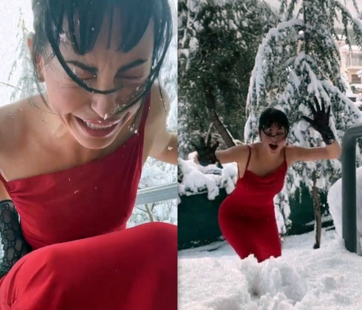 Αλεξανδράκη: Βγήκε με γόβες στιλέτο στα χιόνια και έφαγε επική τούμπα