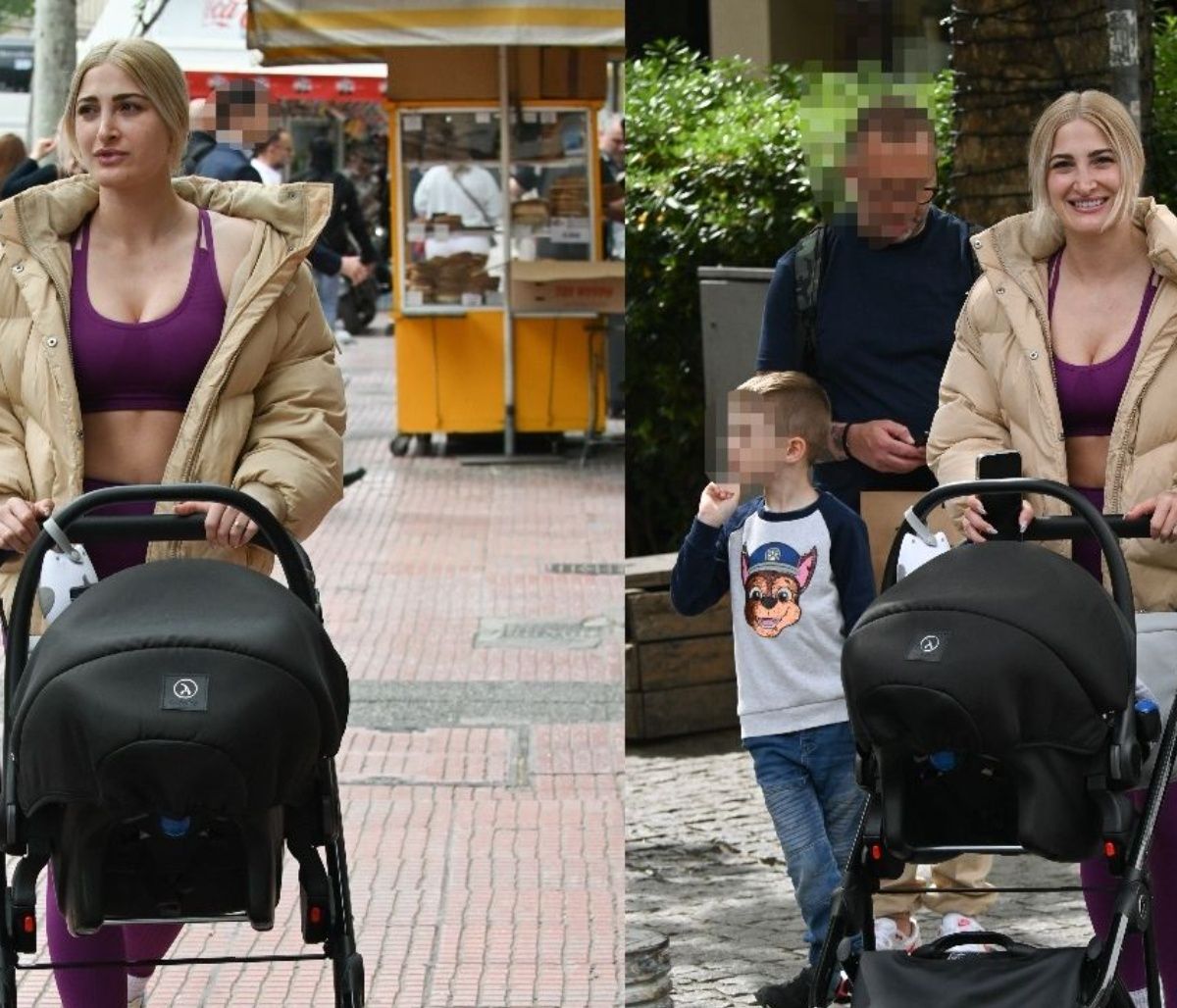 Ιωάννα Τούνη: Βόλτα με το «νουνίτο» της χωρίς ίχνος μακιγιάζ