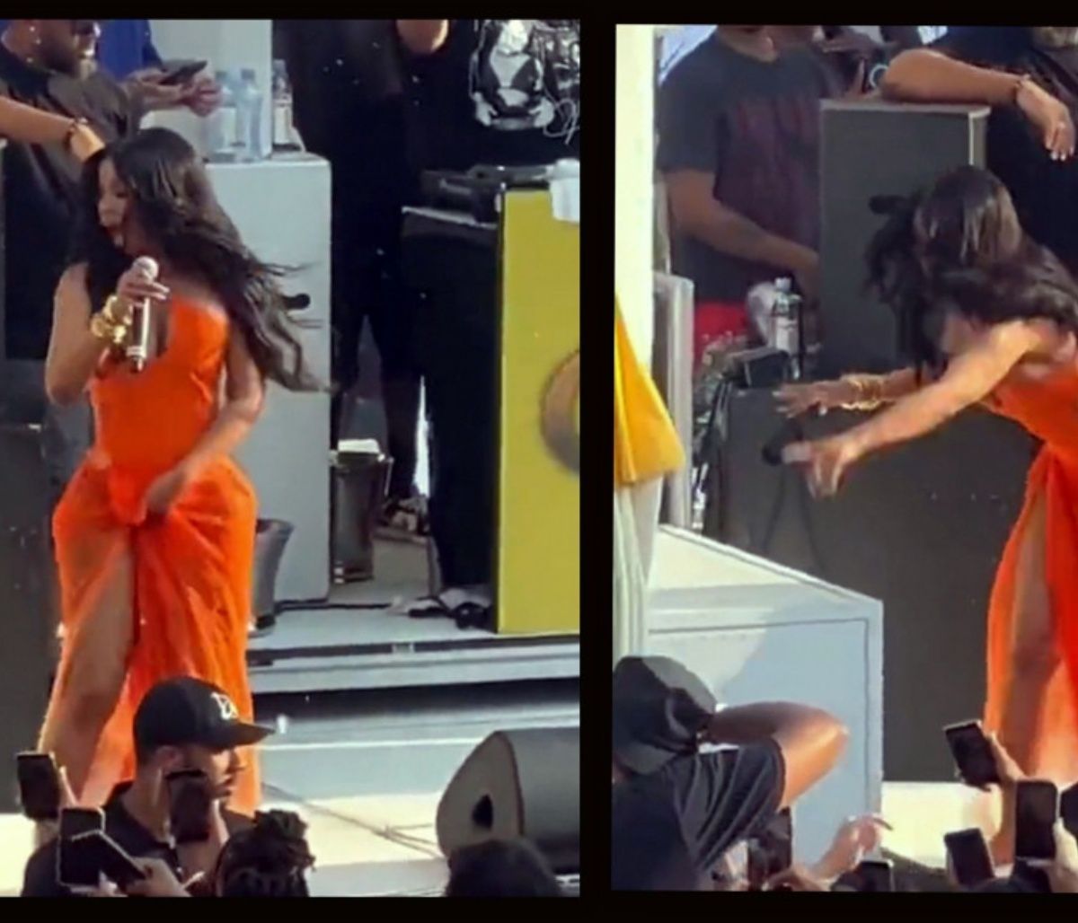 Έξαλλη η Cardi B: Της πέταξαν ποτό & εκείνη πέταξε το μικρόφωνο