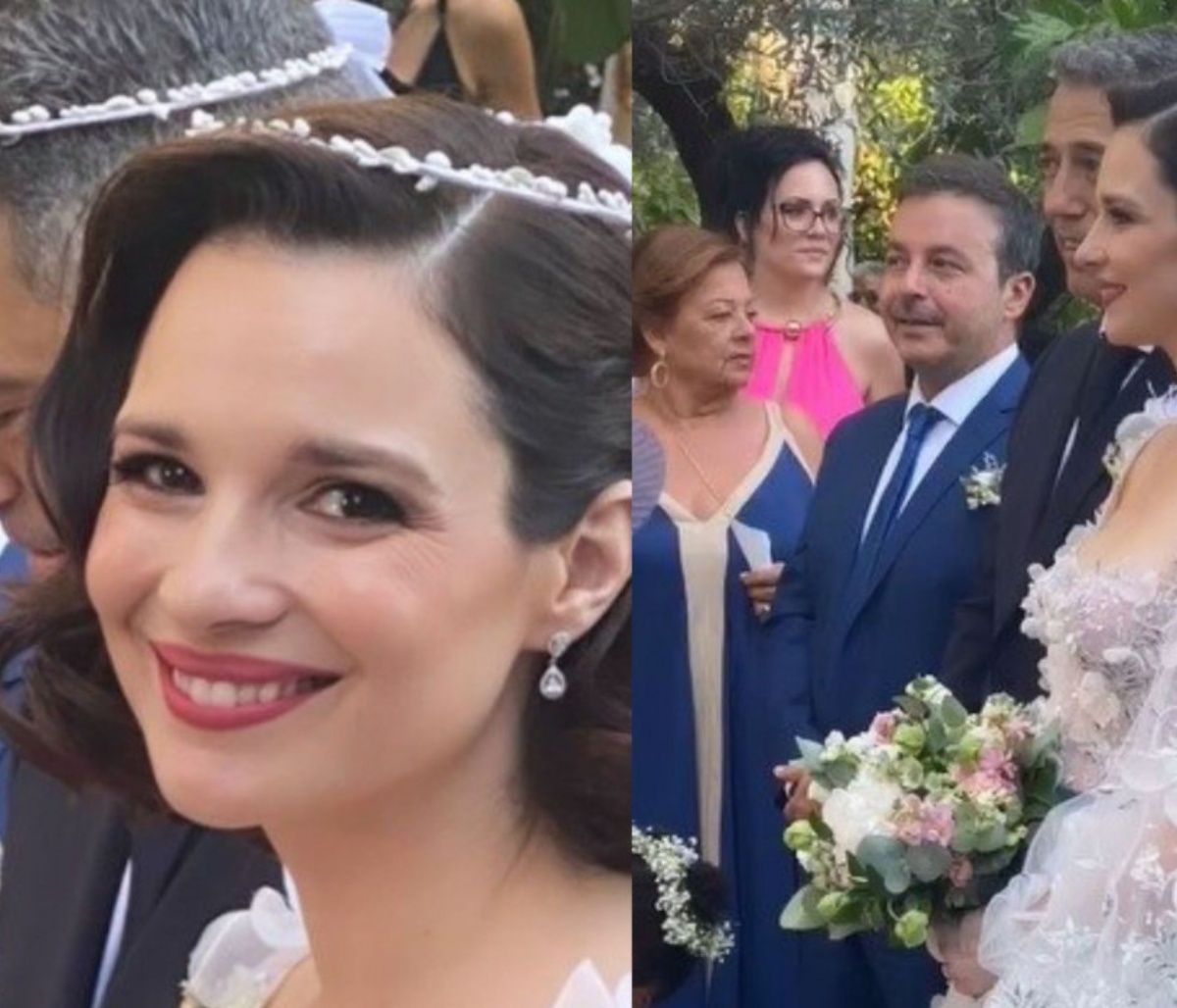 Ευγενία Δημητροπούλου: Οι πρώτες εικόνες από τον θρησκευτικό της γάμο