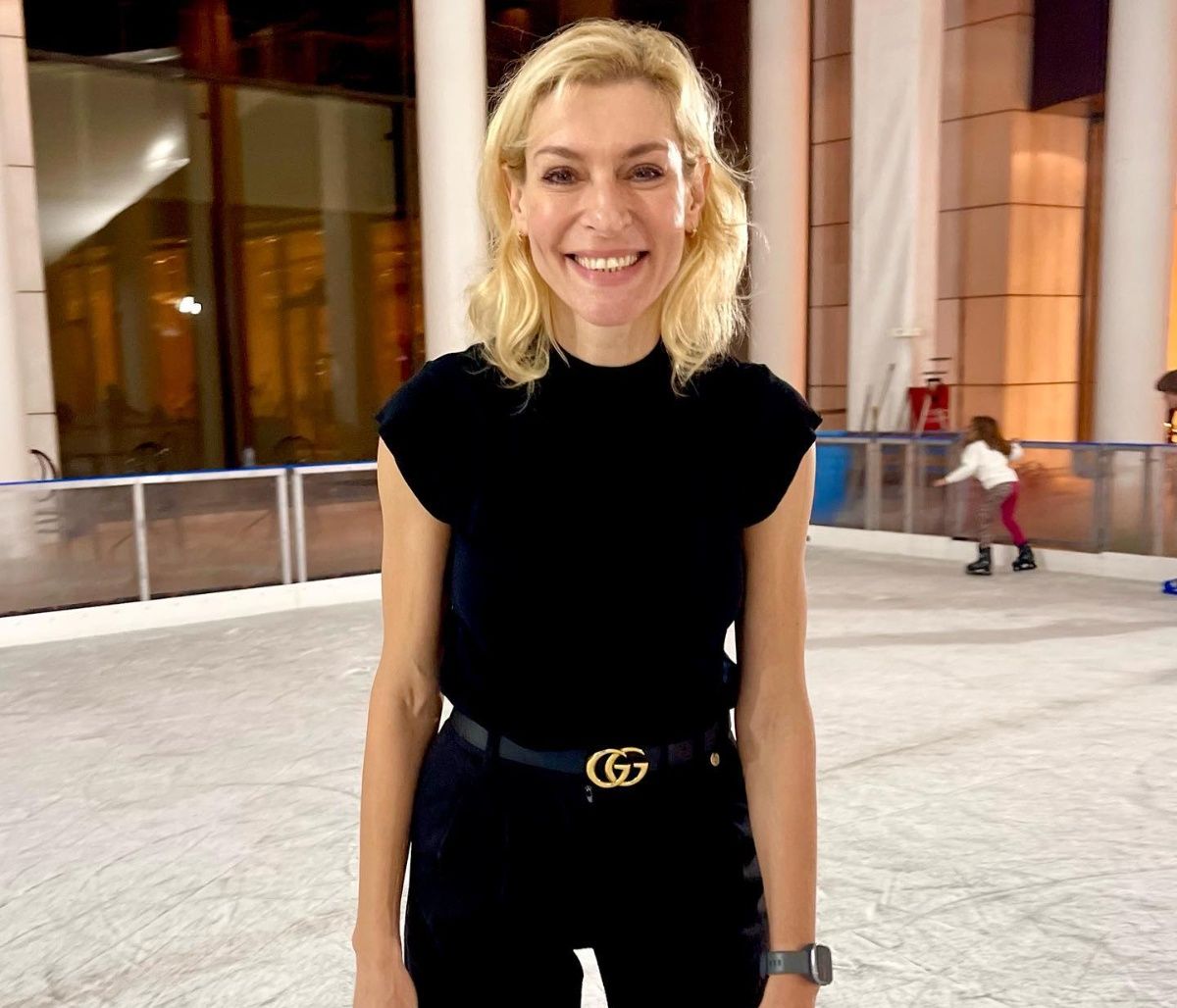 Ζέτα Δούκα: Κάνει πατινάζ με την κόρη της, Θάλεια (vid)