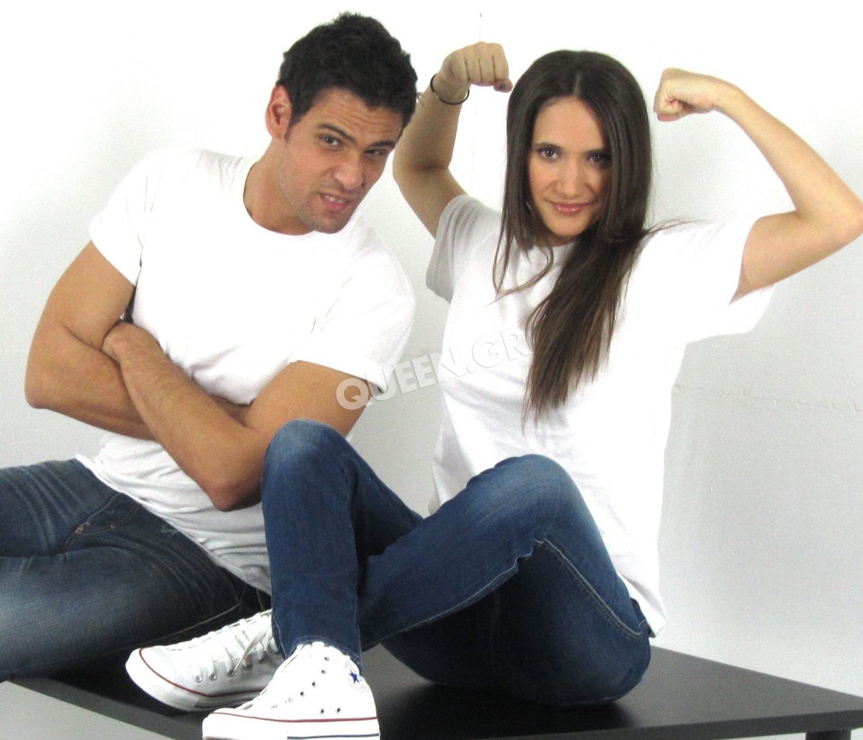 BACKSTAGE PHOTO SHOOT 4 W.I.N. WITH DIMITRIS OUGAREZOS & LYDIA PAPAIOANNOU