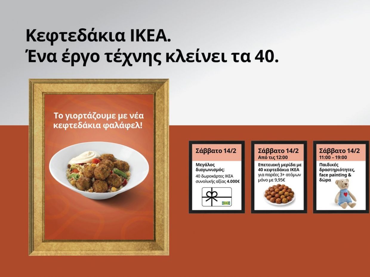 40 χρόνια κεφτεδάκια ΙΚΕΑ