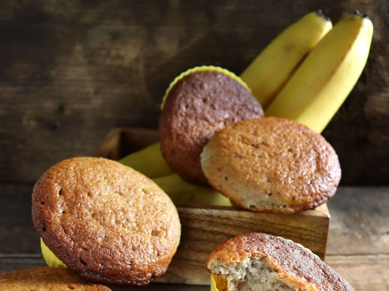 Muffins μπανάνας για το σχολείο: Αφράτα, λαχταριστά και έτοιμα σε μόλις 30 λεπτά