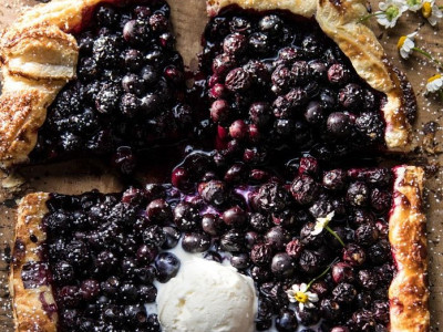Τάρτα galette με blueberries