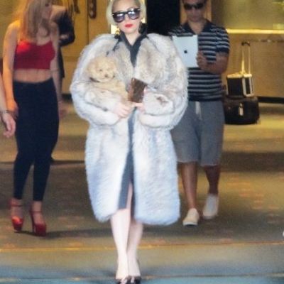 Lady Gaga: με τη γούνα μες στο κατακαλόκαιρο