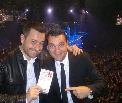 LIVE NOW FROM THE BRIT AWARDS THEMIS GEORGANTAS & GEORGE LEVENDIS
