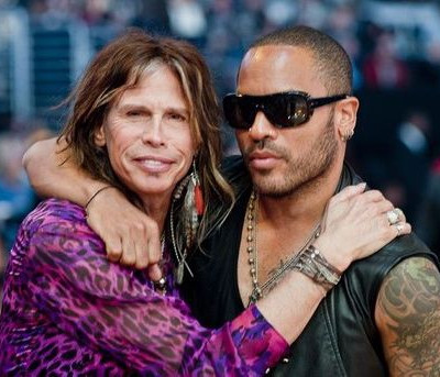 STEVEN TYLER & LENNY KRAVITZ @ THE ALL STAR GAME 2011