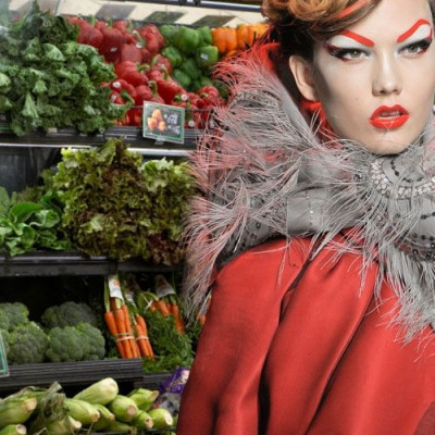 Επίδειξη μόδας σε σούπερ μάρκετ