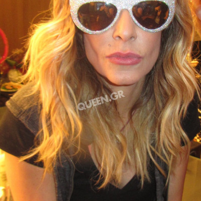 ANNA VISSI IN HER DRESSING ROOM ...