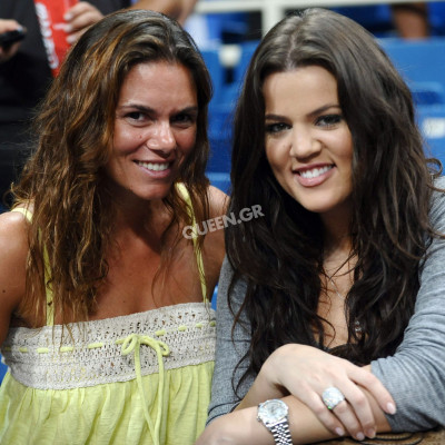 when GREECE vs USA played in O.A.K.A & KHLOE KARDASHIAN came to see LAMAR ODOM with MIRANDA PATERA
