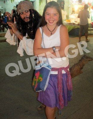 MY GODCHILD MAYA WITH JOHNNY DEPP @ PAI ISLAND 4 THE SHOOTING OF PIRATES OF THE CARIBBEAN 4