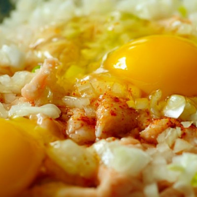 Φωλιές κιμά με αυγά