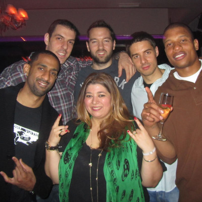 ABOUT LAST NIGHT... CELEBRATING THE EUROLEAGUE CHAMPIONSHIP WITH DREW,MIKE,MILENCO,IAN & ALEX