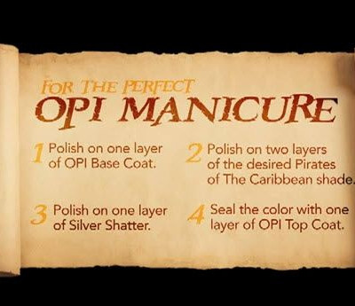 Οι Πειρατές της Καραϊβικής βάφουν τα νύχια τους