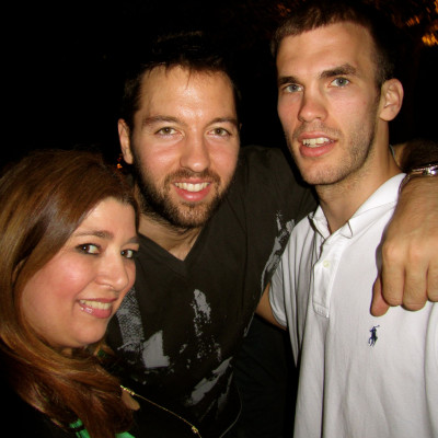 Με τον Ιαν Βουγιουκα & τον Νικ Καλαθη