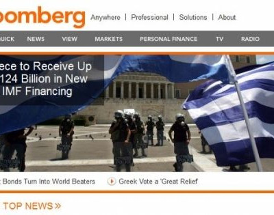 Bloomberg: Στα 85 δισ. ευρώ το νέο δάνειο για την Ελλάδα