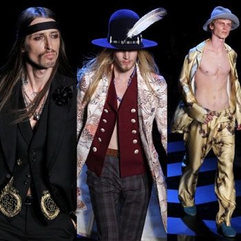 Tα μοντέλα στο show του Galliano έμοιαζαν με τον Galliano