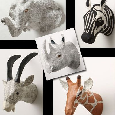 Διακόσμηση τοίχου γεμάτη ζώα