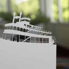 Προσκλητήριο γάμου κομμένο από laser