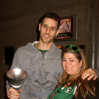 Με τον Στράτο Περπέρογλου στην Βαρκελώνη..