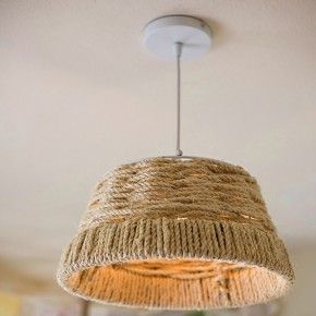 Φτιάξτε μόνοι σας ένα φωτιστικό οροφής από σχοινί