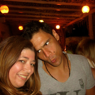 Με τον Δημήτρη Ουγγαρέζο στην Πάρο