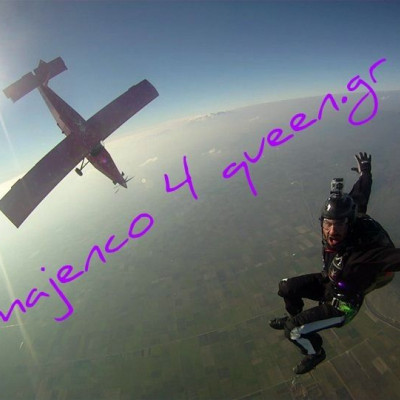 Sky diving ... adrenaline high