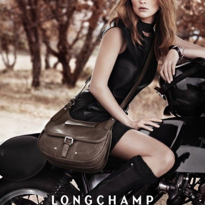 Η Audrey Marnay στην καμπάνια της Longchamp